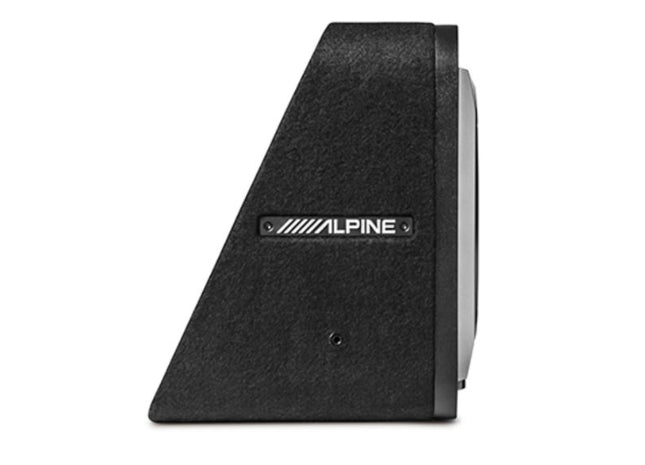 Alpine S2-SB8 : 8" Passive Loaded Subwoofer Enclosure, side view.