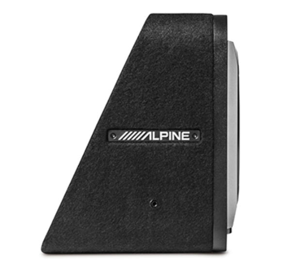 Alpine S2-SB8 : 8" Passive Loaded Subwoofer Enclosure, side view.