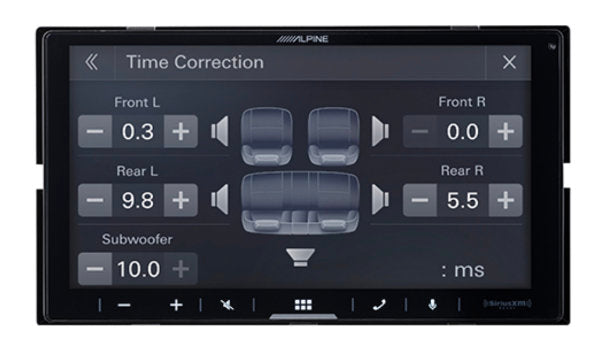 Alpine iLX-W770-M : 6.75" DDIN Bluetooth Mechless Head Unit with WiFi, time correction screen.