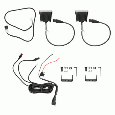 Heise HE-BCF32PK : 3" 4-LED Blackout Series Automotive Fog Lights installation contents.