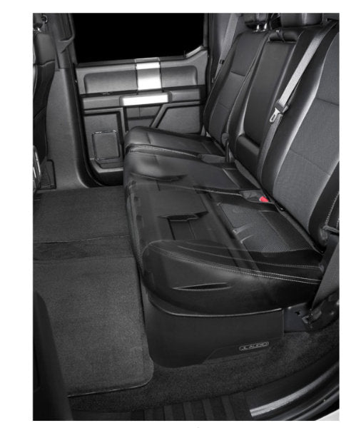 JL Audio SBX-F-150-SCDBL/12TW3 : 12" Thin 800W Subwoofer Enclosure, shown installed.