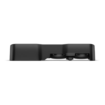 JL Audio SBX-GM-SLVCC4/12TW3 : Dual 12" 800W 2Ω Thin Subwoofer Enclosure, front view.