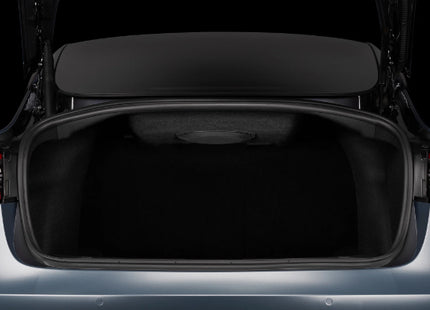 JL Audio SB-TE-3G1-10TW1 : 10" 300W 2Ω Thin Subwoofer Enclosure, 2017-UP Tesla Model 3, shown installed.