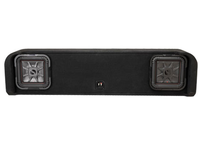 Kicker 51KFDL7T102 : Dual 10" 1000W 2Ω Thin Subwoofer Enclosure, 2009-UP Ford F-Series.