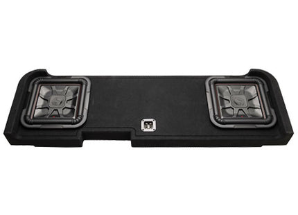 Kicker 51KGMDL7T122 : Dual 12" 1200W 2Ω Thin Subwoofer Enclosure, 2008-UP Silverado, Sierra (Crew Cab).