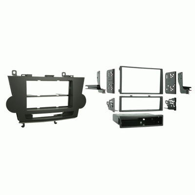 Metra 99-8222 : DIN or DDIN Radio Replacement Dash Kit, 2008-2012 Highlander, shown in Brown.