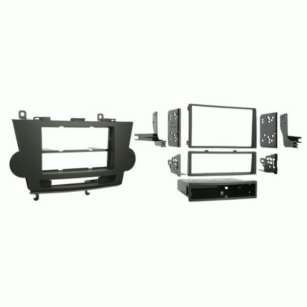 Metra 99-8222 : DIN or DDIN Radio Replacement Dash Kit, 2008-2012 Highlander, shown in Brown.