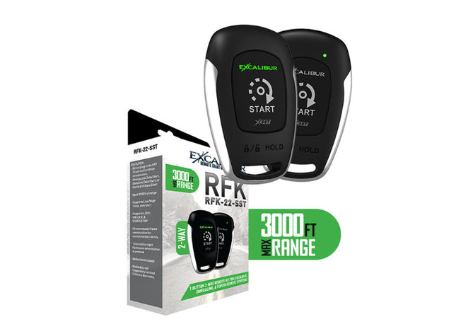 Omega RFK-22-SST : 2-Way 1-Button Remote Start Controller.