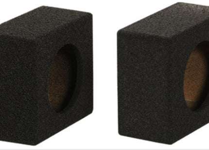 Q-Power SB6.5BL : 6.5" Rhino Lined Speaker Boxes, side view.