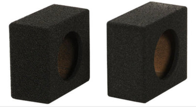 Q-Power SB6.5BL : 6.5" Rhino Lined Speaker Boxes, side view.
