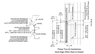 Smart Tint Part #3683 : Entry Door Electrical Power Transfer System electrical schematic diagram.