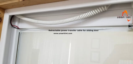Smart Tint Part #14263 : Sliding Glass Power Transfer Cable, mounted horizontally.