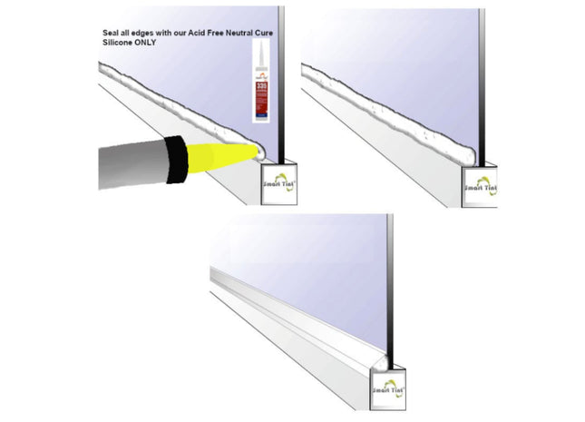 Smart Tint Part #21868 : Smart Film Bus-Bar Trim Kit, directions.