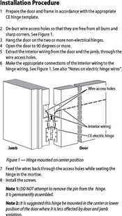 Smart Tint Part #36854 : Smart Film Electric Door Hinge instructions.