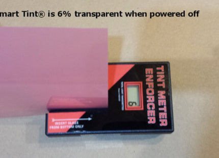 Smart Tint Smart Cling Self-Adhesive Pink turned off.