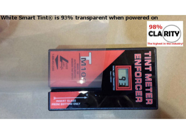 Smart Tint Smart Cling Self-Adhesive White turned on.