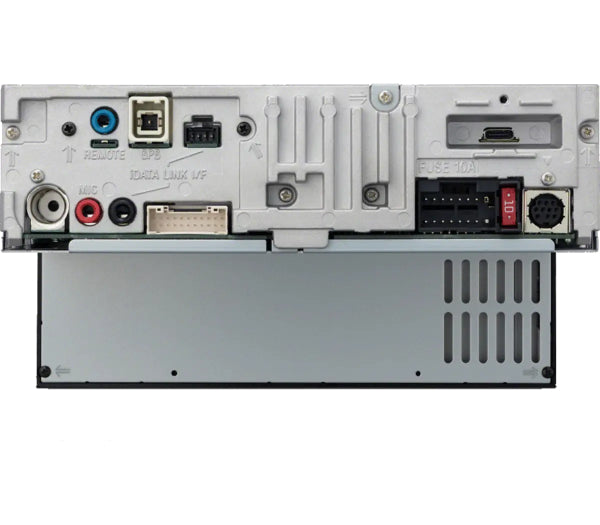 Sony XAV-9000ES : 6.75" DDIN Style Hi-Res Bluetooth Mechless Head Unit, rear view.