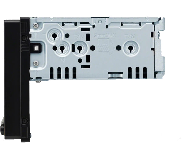 Sony XAV-9000ES : 6.75" DDIN Style Hi-Res Bluetooth Mechless Head Unit, side view.