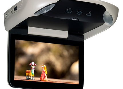 Voxx Electronics VODA10 : 10.1" Overhead Video Monitor with DVD and WiFi Connectivity, side view.