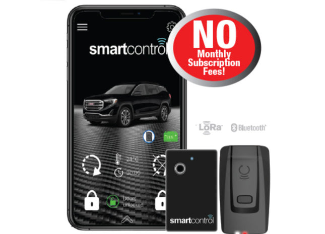 Voxx Electronics RFK-6000 : SmartControl 1-Button Rechargeable Remote w/CarLink App Control 1.5 Mile Range.