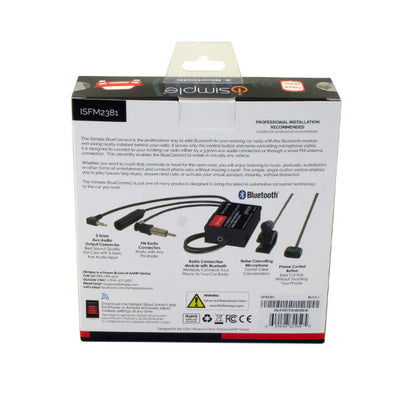 iSimple ISFM2381 : Universal Add-on Bluetooth Module, rear box view.