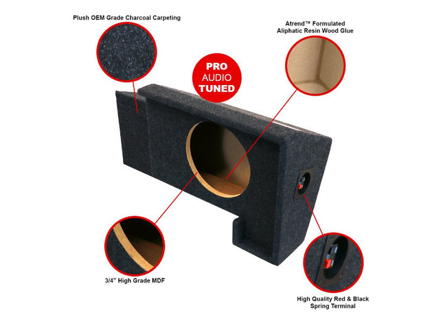 A-Trend A101-10CP :  Single 10" Sealed Sub Box, specs.