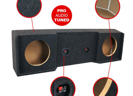 A-Trend A402-10CP : Dual 10" Sealed Sub Box for Nissan Titan, King and Crew Cab 2003-2015, specs.