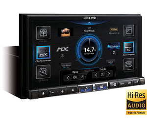 Alpine iLX-507 : 6.95" DDIN Size Head Unit - Mechless BT WiFi HD-Radio iDatalink