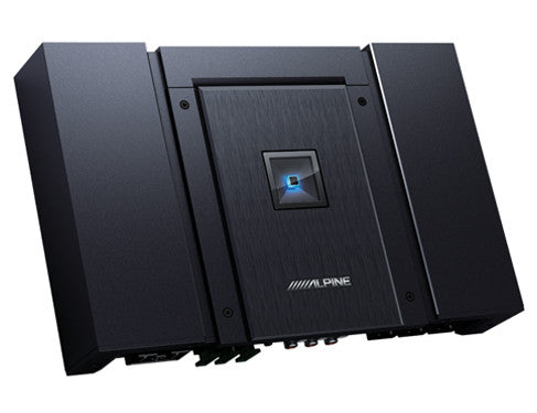 Alpine HDA-V90 : 5ch Hi-Res Automotive Amplifier, front side.