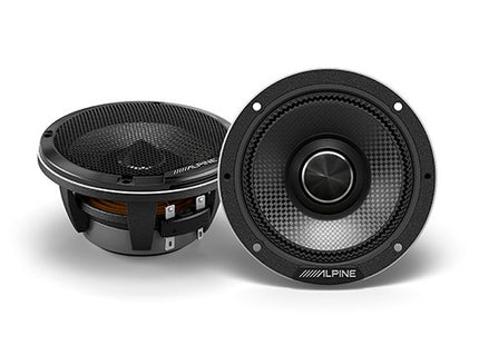 Alpine HDZ-653 : 6.5" 3-Way Component Door Speakers, mid range drivers.