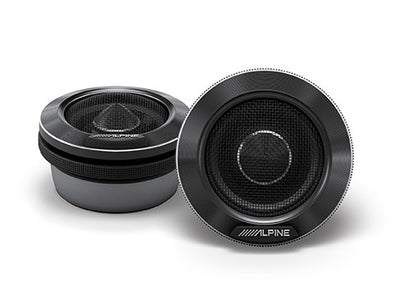 Alpine HDZ-653S : 6.5" 3-Way Slim-Fit Component Door Speakers, tweeters.