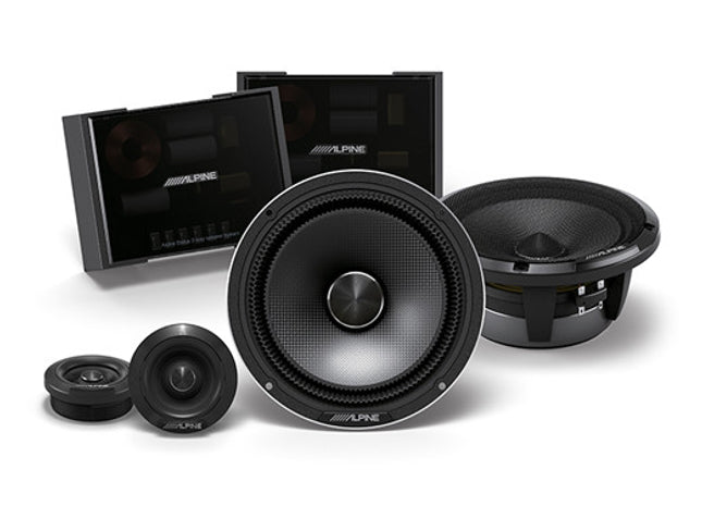 Alpine HDZ-65CS : 6.5" Slim-Fit Component Door Speakers, 100W RMS