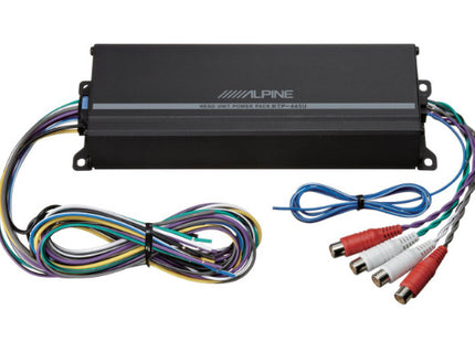 Alpine KTP-445U : 4ch x 45W RMS @ 2Ω/4Ω Amplifier, harness connections.