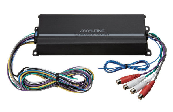 Alpine KTP-445U : 4ch x 45W RMS @ 2Ω/4Ω Amplifier, harness connections.