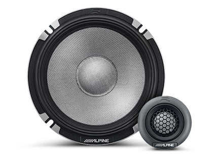 Alpine R2-S652 : 6.5" PRO Component Door Speaker System, woofer and tweeter.