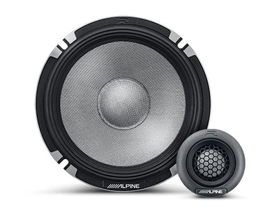 Alpine R2-S652 : 6.5" PRO Component Door Speaker System, woofer and tweeter.