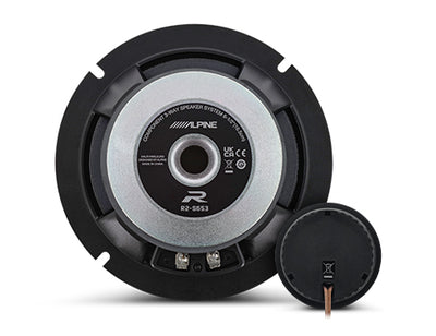 Alpine R2-S652 : 6.5" PRO Component Door Speaker System, rear view.