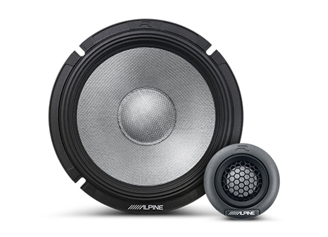 Alpine R2-S65C : 6.5" Component Door Speaker System, woofer and tweeter.