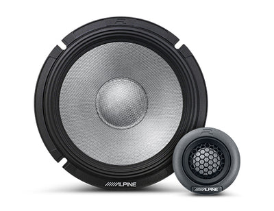 Alpine R2-S65C : 6.5" Component Door Speaker System, woofer and tweeter.