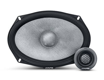 Alpine R2-S69C : 6x9" Component Door Speaker System, woofer and tweeter.