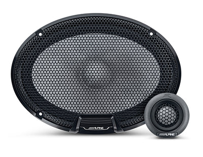Alpine R2-S69C : 6x9" Component Door Speaker System, with grilles.