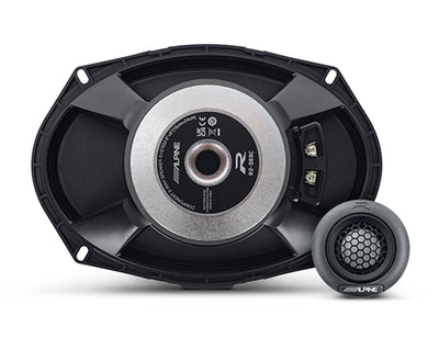 Alpine R2-S69C : 6x9" Component Door Speaker System, rear view.