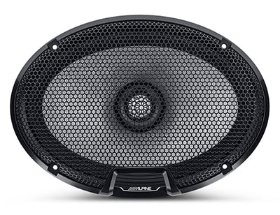 Alpine R2-S69 : 6x9" Coaxial Door Speaker System, woofer with grille.