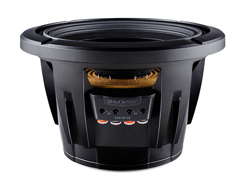 Alpine R2-W8D : 350W 8" Subwoofer Driver, side view.