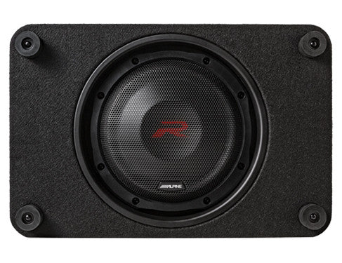 Alpine RS-SB10 : 10" Loaded Under Seat Thin Subwoofer Enclosure, 600W @ 2Ω