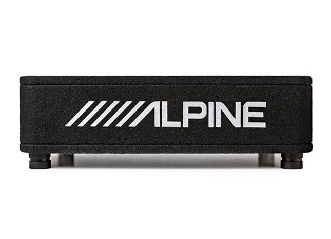Alpine RS-SB10 : 10" Loaded Under Seat Thin Subwoofer Enclosure, side view.