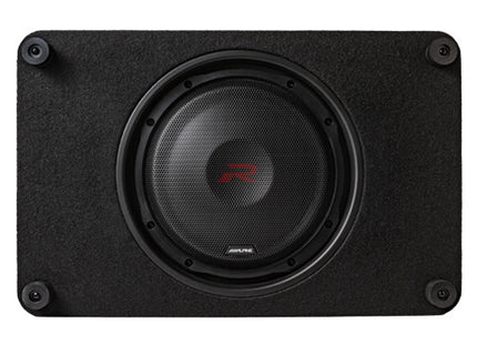 Alpine RS-SB12 : 12" Loaded Under Seat Thin Subwoofer Enclosure, 600W @ 2Ω