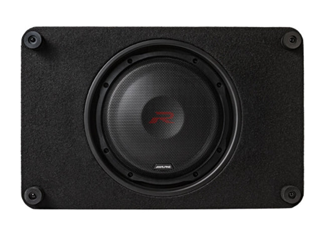 Alpine RS-SB12 : 12" Loaded Under Seat Thin Subwoofer Enclosure, 600W @ 2Ω
