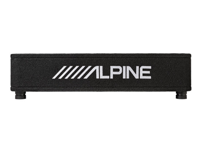 Alpine RS-SB12 : 12" Loaded Under Seat Thin Subwoofer Enclosure, side view.