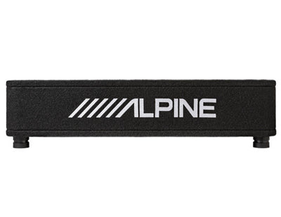 Alpine RS-SB12 : 12" Loaded Under Seat Thin Subwoofer Enclosure, side view.